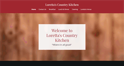 Desktop Screenshot of lorettascountrykitchen.com