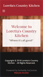 Mobile Screenshot of lorettascountrykitchen.com